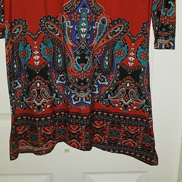 Mechant printed dress Sz S Never worn - Picture 3 of 5